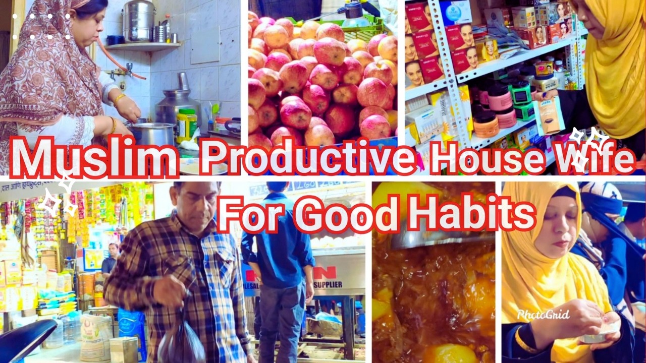 Muslim Productive Hause Wife For Good👍 Habits ❤ |Ghat Ke Kaam Or Namaz 🥰.