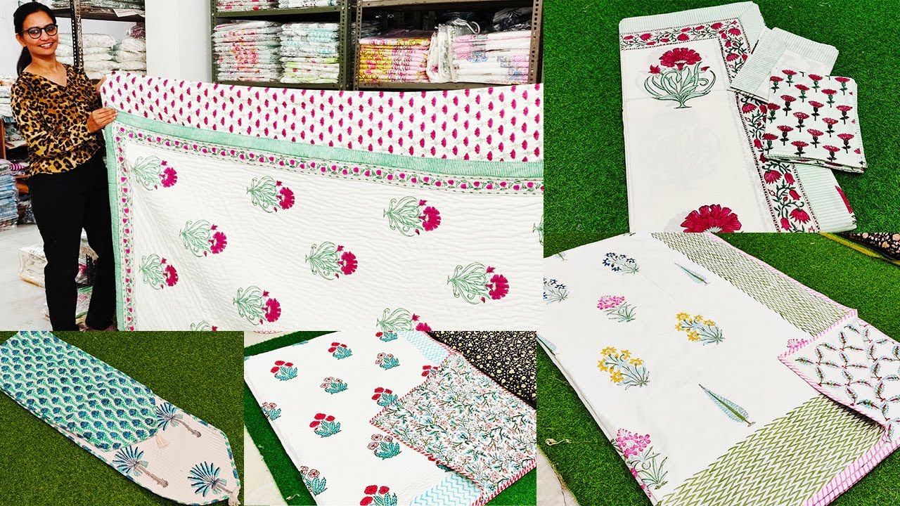 Premium Quality Handblocked Prints In Jaipur | Premium Curtain, Bathrobe ,Bedsheets ,Curtains ,Razai