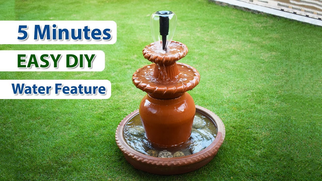Stunning Terracotta Fountain at Home : Transform Your Garden using terracotta pots