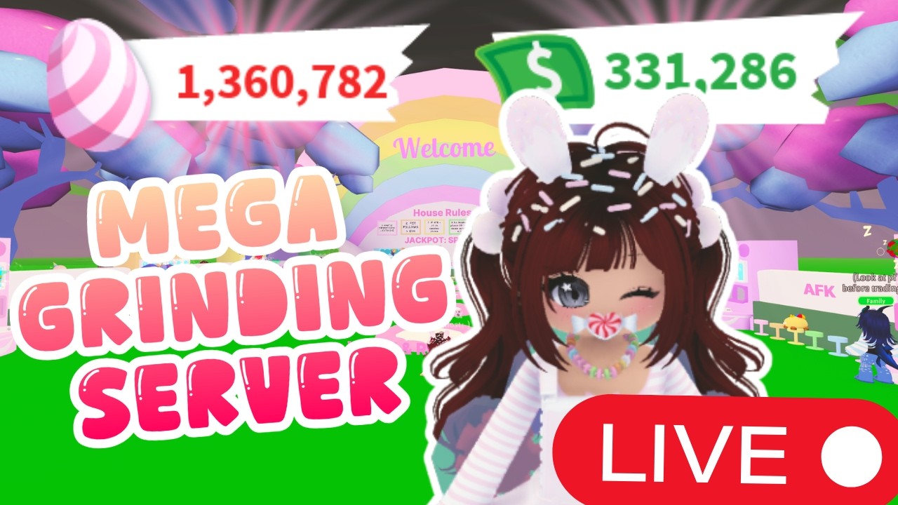 Adopt Me MEGA GRIND SERVER | Candyfest Live!