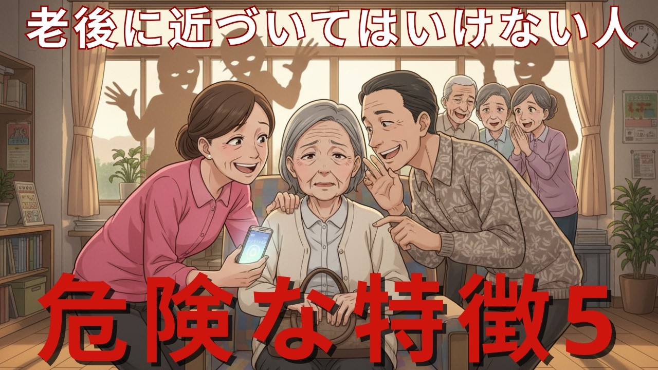 老後に「付き合ってはいけない人」の危険な特徴5選。縁を切るべきサイン【シニア朗読雑学】