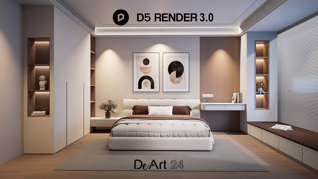 D5 Render Tutorial: Step by Step Interior Render Setting + Lighting + Materials