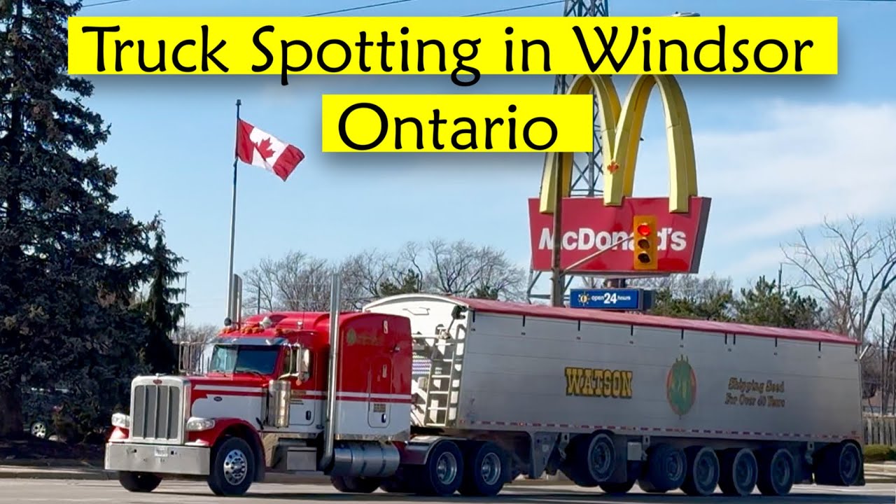 Truck Spotting in Windsor, Ontario, Canada #16🇨🇦#bigrig #trucklovers #truckspotting