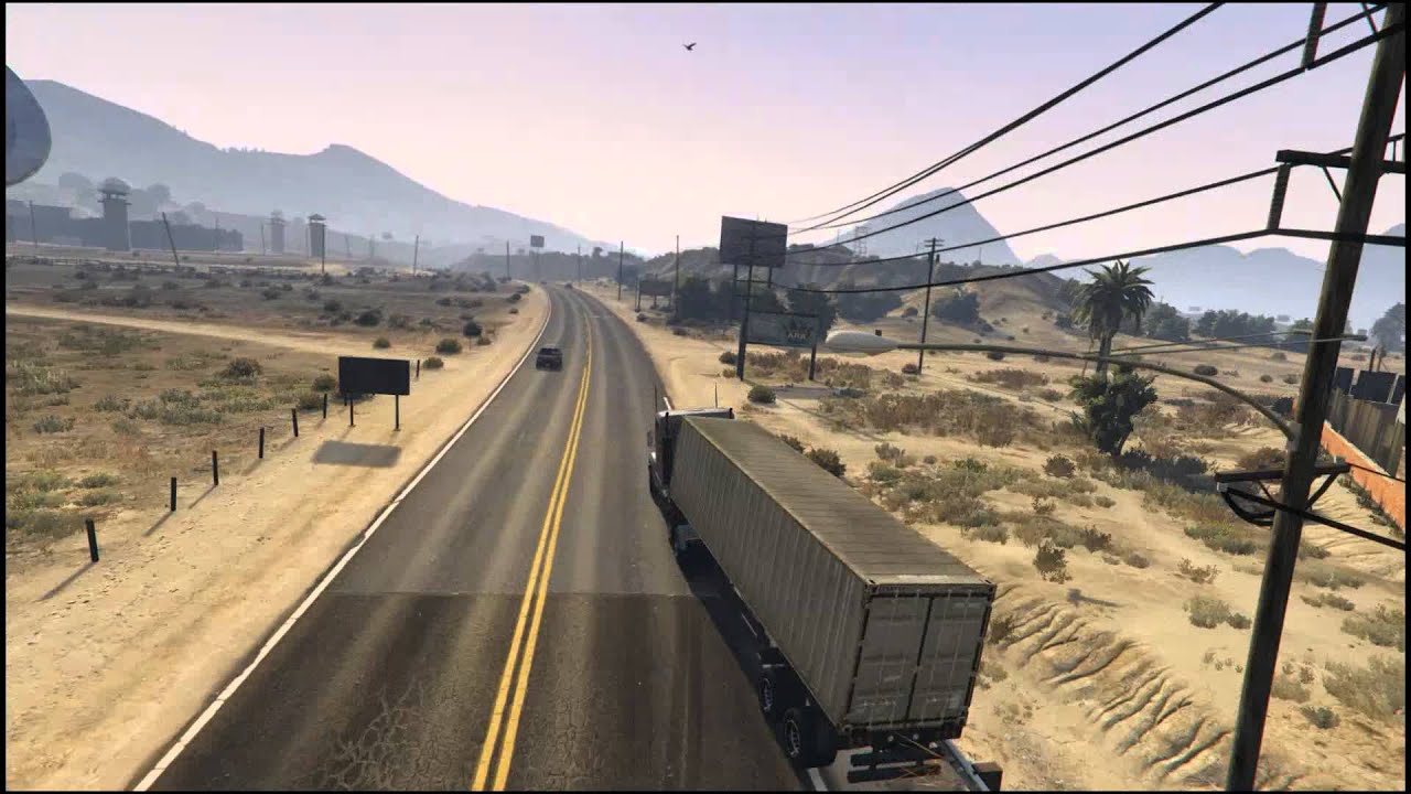 GTA 5 - Semi truck corkscrew jump [ORIGINAL]
