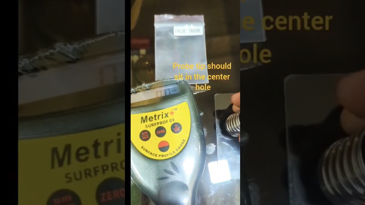 Metrix+ Surfprof 09 Surface Profile Gauge | Quick Operation Video   #surface #profile #measurement