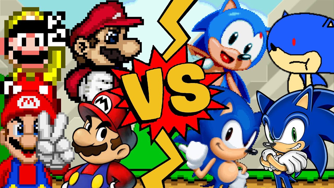 M.U.G.E.N Battles | Mario/Mario Fighter/Mario/Mario Maker vs Sonic/Modern Sonic/Sonic Mania/Sunky