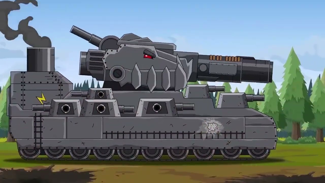 Hybrid tank big momster pertarungan epic #animation #cartoon 