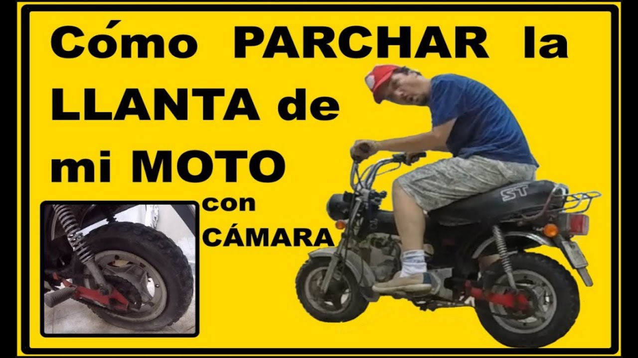 PARCHAR LLANTA TRASERA de MOTO .🛠🛵🏍🚲