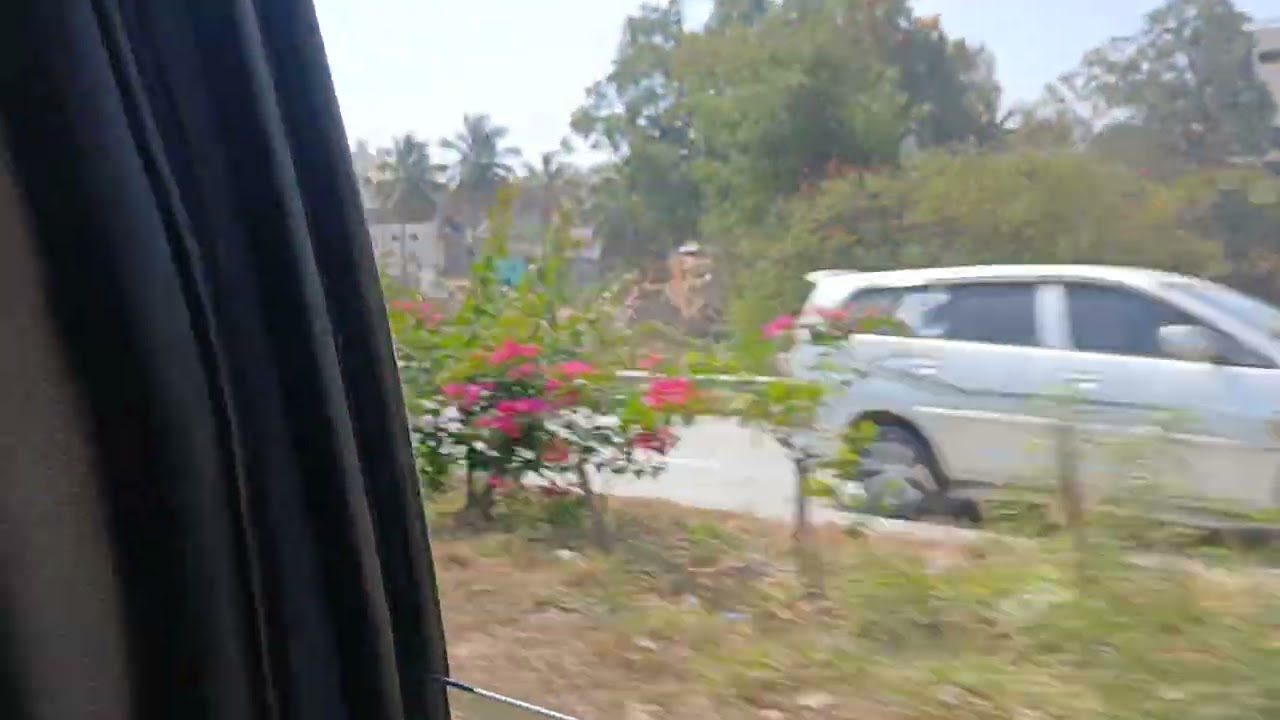ENJOYING THE TRAVEL WITH BEAUTIFUL GREENERY WITH MYDEAR MOTHER TOWARDS ASHAPURA MATAJI MANDIR 🙏🙏⚘️💐🥳