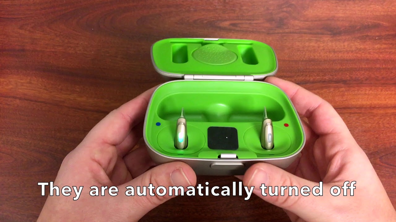 Phonak Audeo B Rechargeable Hearing Aid Tutorial, Learn how to recharge your hearing aids