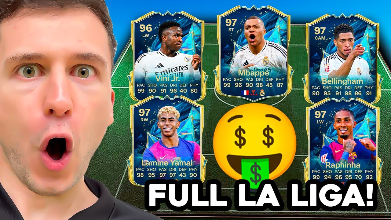 MONTEI O TIME DE 21 MILHÕES FULL TOTS DA LA LIGA! 🤑🤑 UMA DAS MELHORES WL DO CANAL! EA FC 25 UT BR