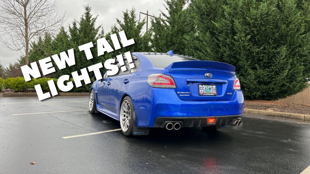 THE WRX GETS NEW TAIL LIGHTS! (... and someone hit my car)