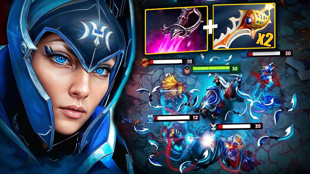 Insane Max Attack Speed Divine Rapier x2 + Khanda 🔥 Luna + Moon Shard Combo | Dota 2