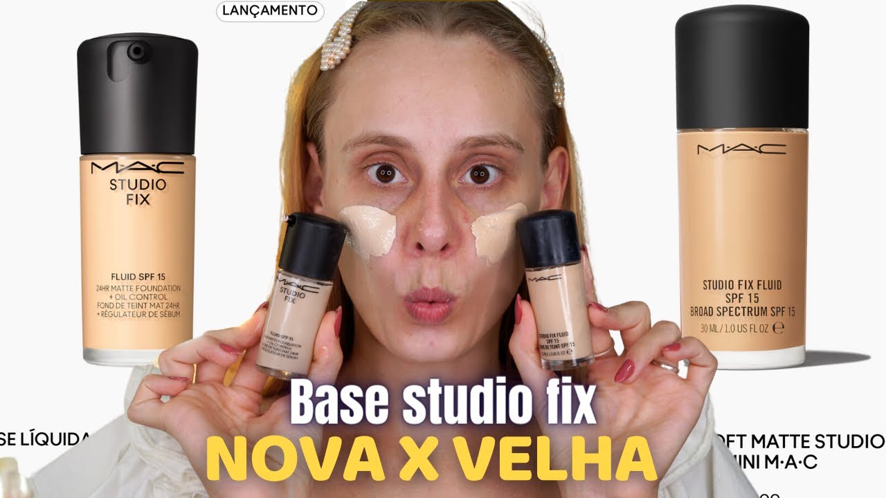 COMPARANDO A BASE STUDIO FIX da MAC NOVA x ANTIGA tem DIFERENÇA?