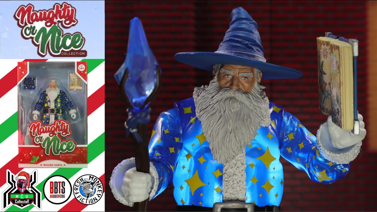 Naughty or Nice Collection WIZARD SANTA Claus Fresh Monkey Fiction Christmas Figure Review