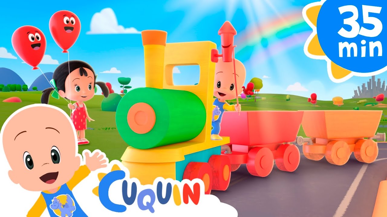 O trem arco-íris episódios e rimas infantis de Cleo e Cuquin