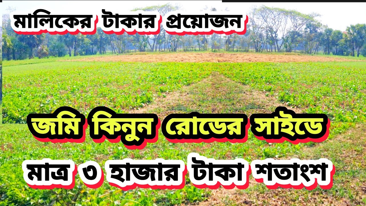 মাত্র ৩ হাজার টাকা শতাংশ জমি কিনুন 
