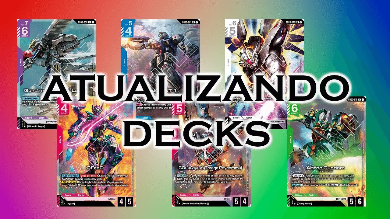 ATUALIZANDO DECKS QUE VÃO ALTERAR O META EM 2026 - GUNDAM TCG