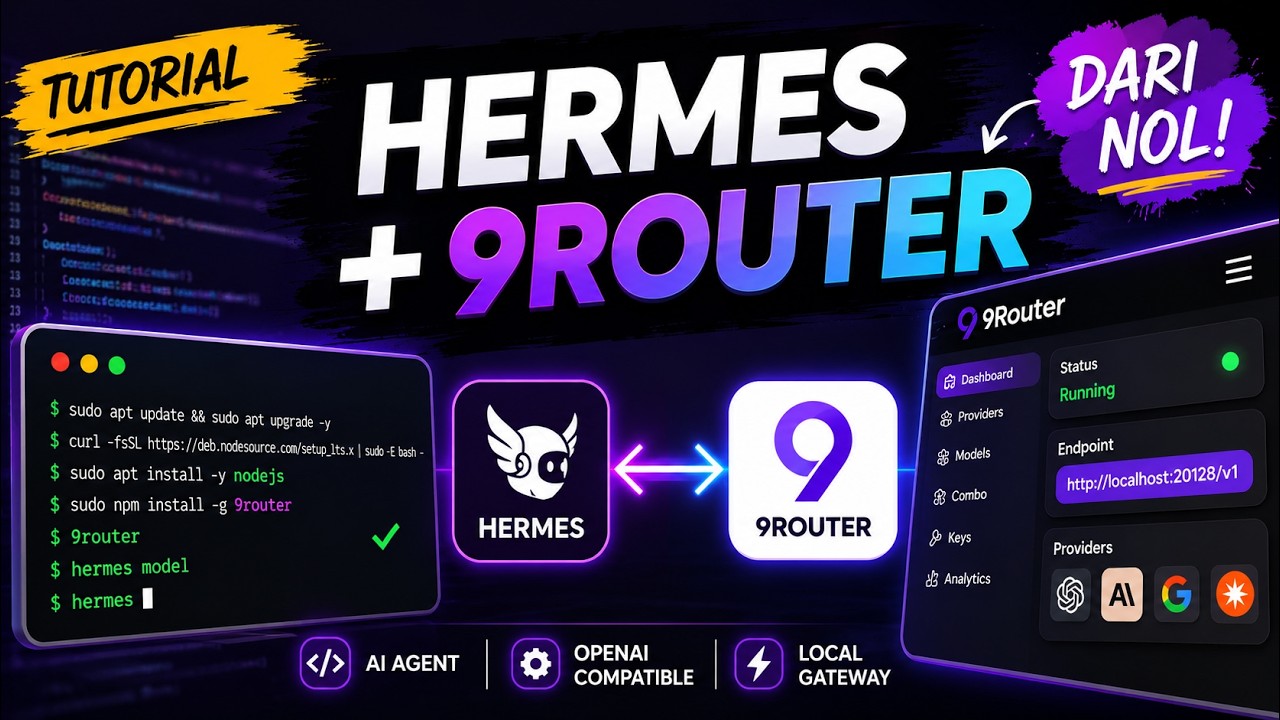 Setting Up Hermes Agent + 9Router | Local AI Agent from Scratch