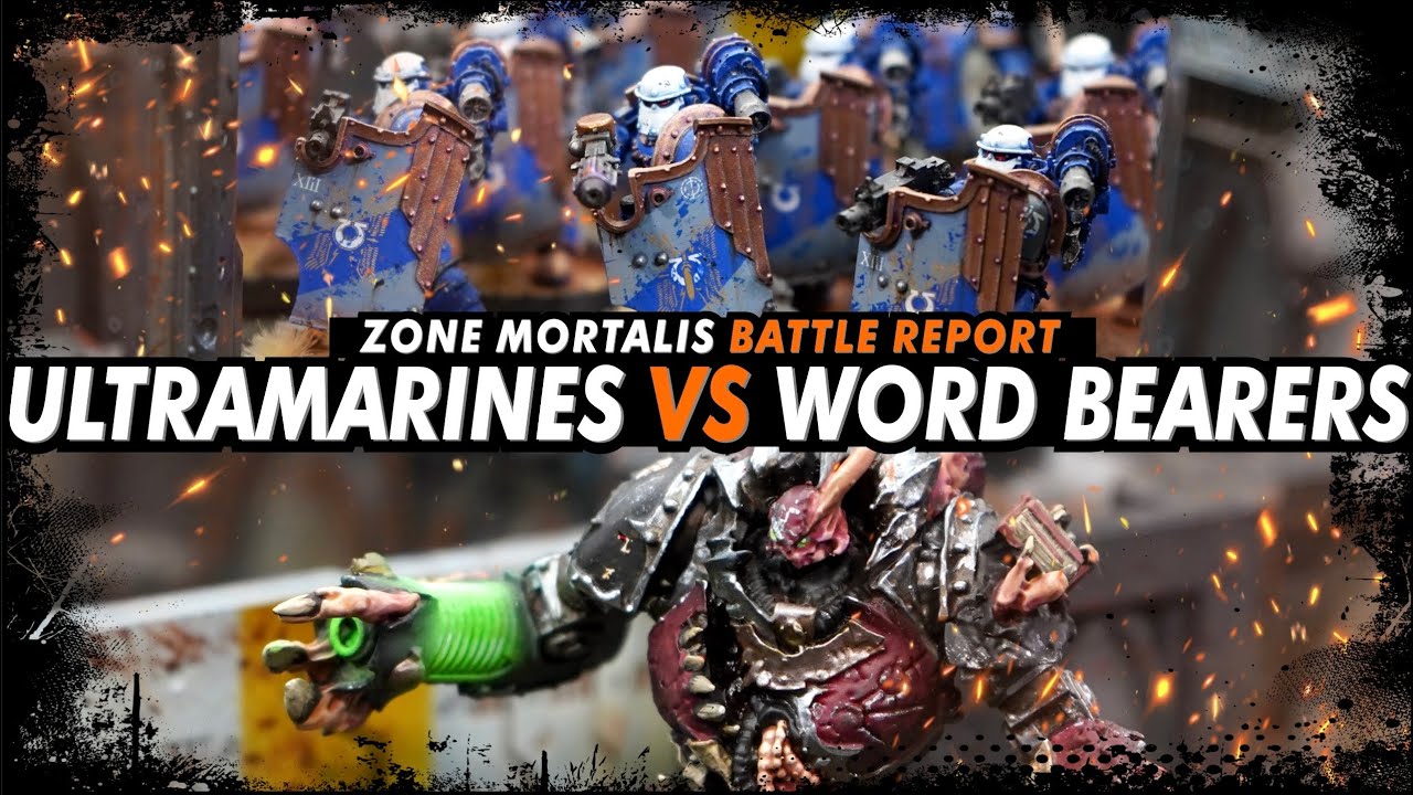 *NEW ZONE MORTALIS* Ultramarines vs Word Bearers - The Horus Heresy (Battle Report)