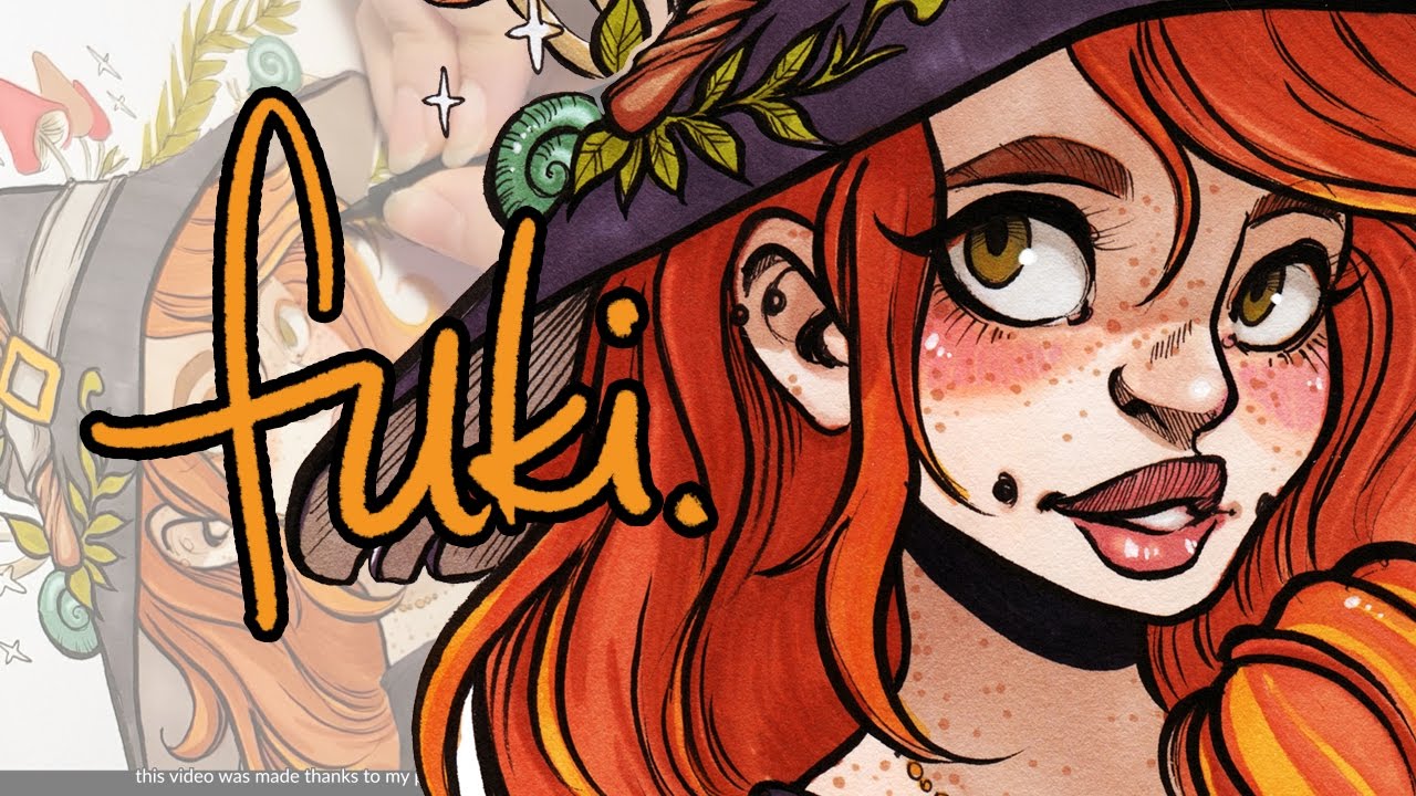 witchy Chelle - Fukari drawing timelapse