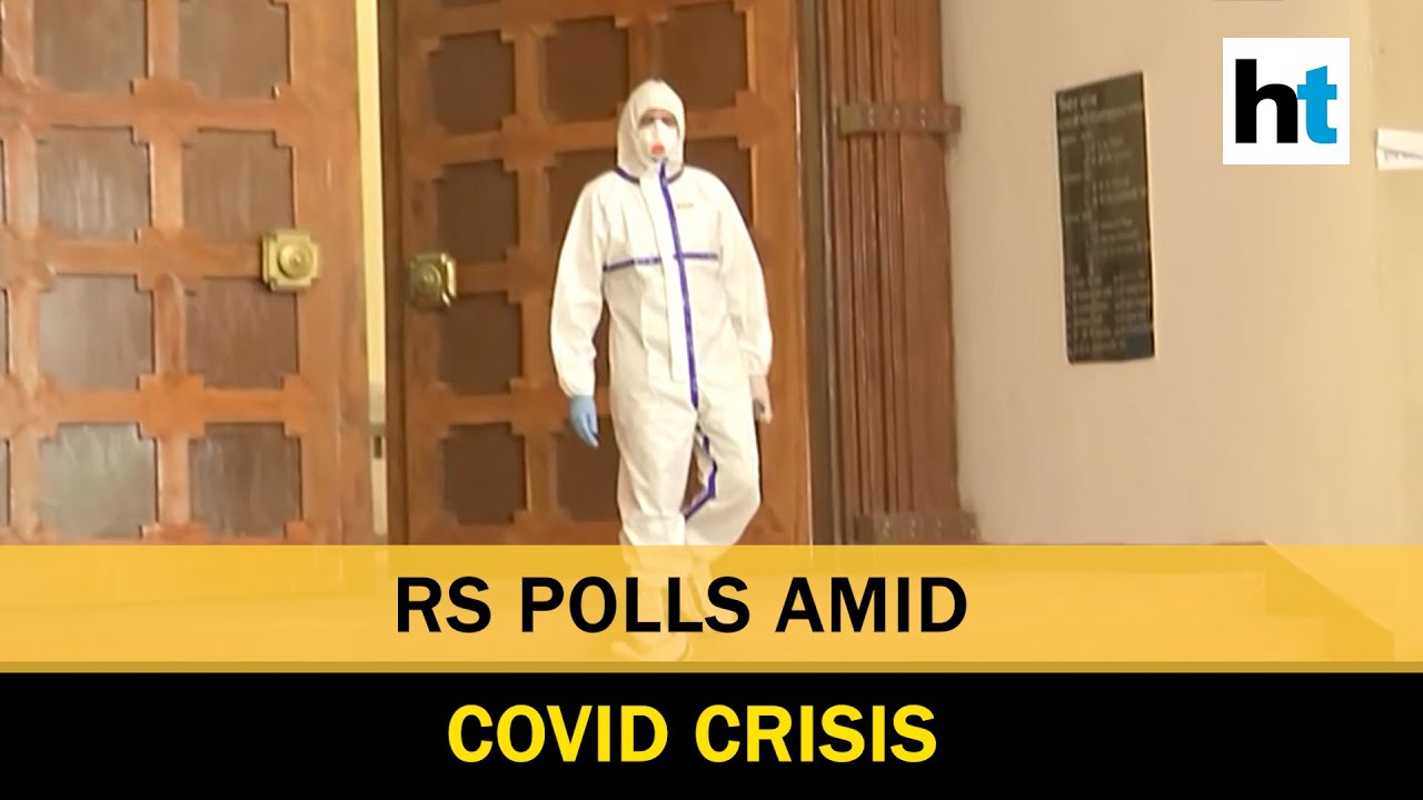 Watch: Covid positive Congress MLA casts vote for RS polls in PPE kit
