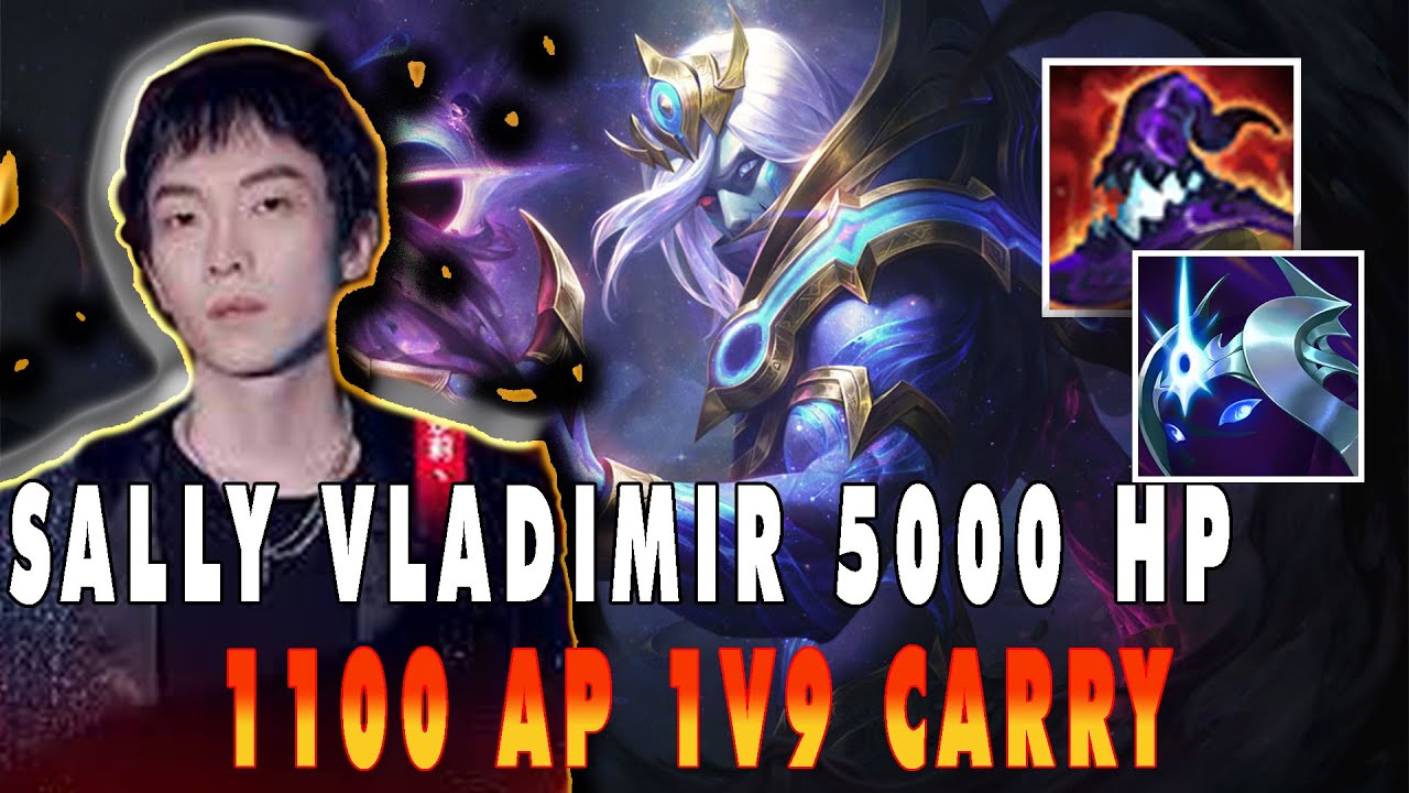 VLADIMIR ~1150 AP 5000 HP GET PENTAKILL CARRY THE TEAMMATES SO CRAZY