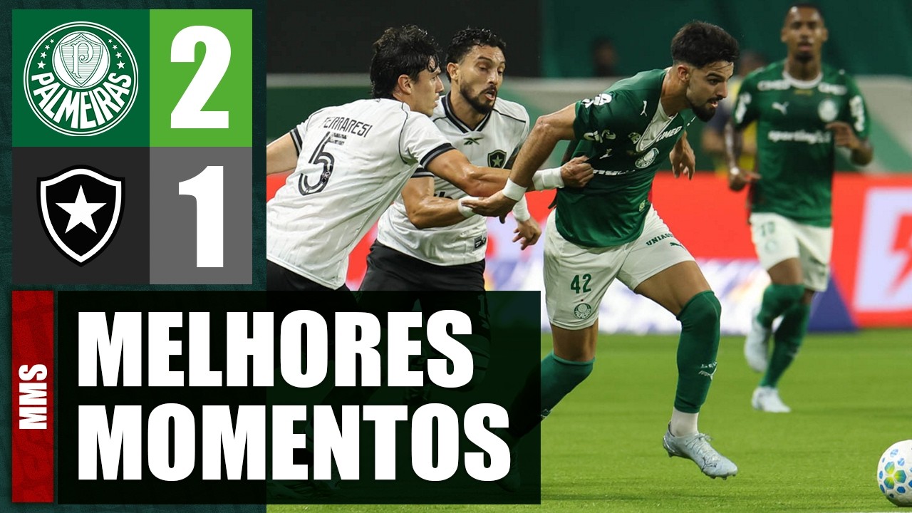 PALMEIRAS 2 X 1 BOTAFOGO | MELHORES MOMENTOS | BRASILEIRÃO 2026