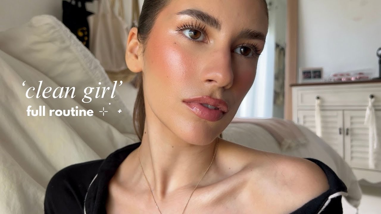 'clean girl' tutorial | hair, makeup, & outfit ⊹ ࣪ ˖