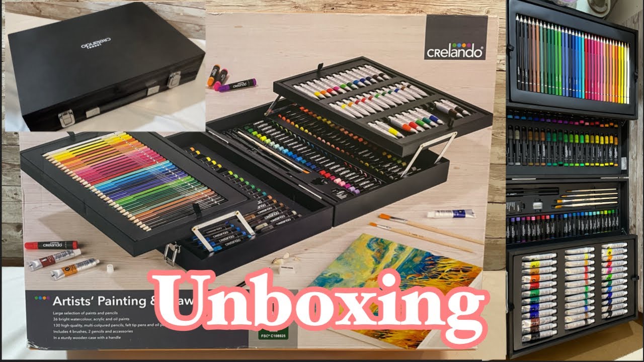 Unboxing The Artist Painting & Drawing Box by Crelando Middle of Lidl