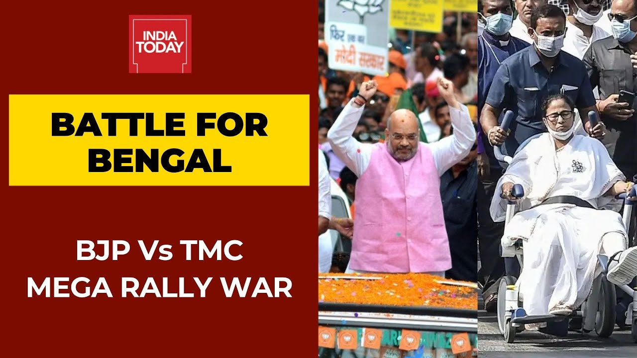 Bengal To Witness Mega Rally War Ahead Of Phase 1 Polls; BJP Bigwigs Vs Mamata Banerjee