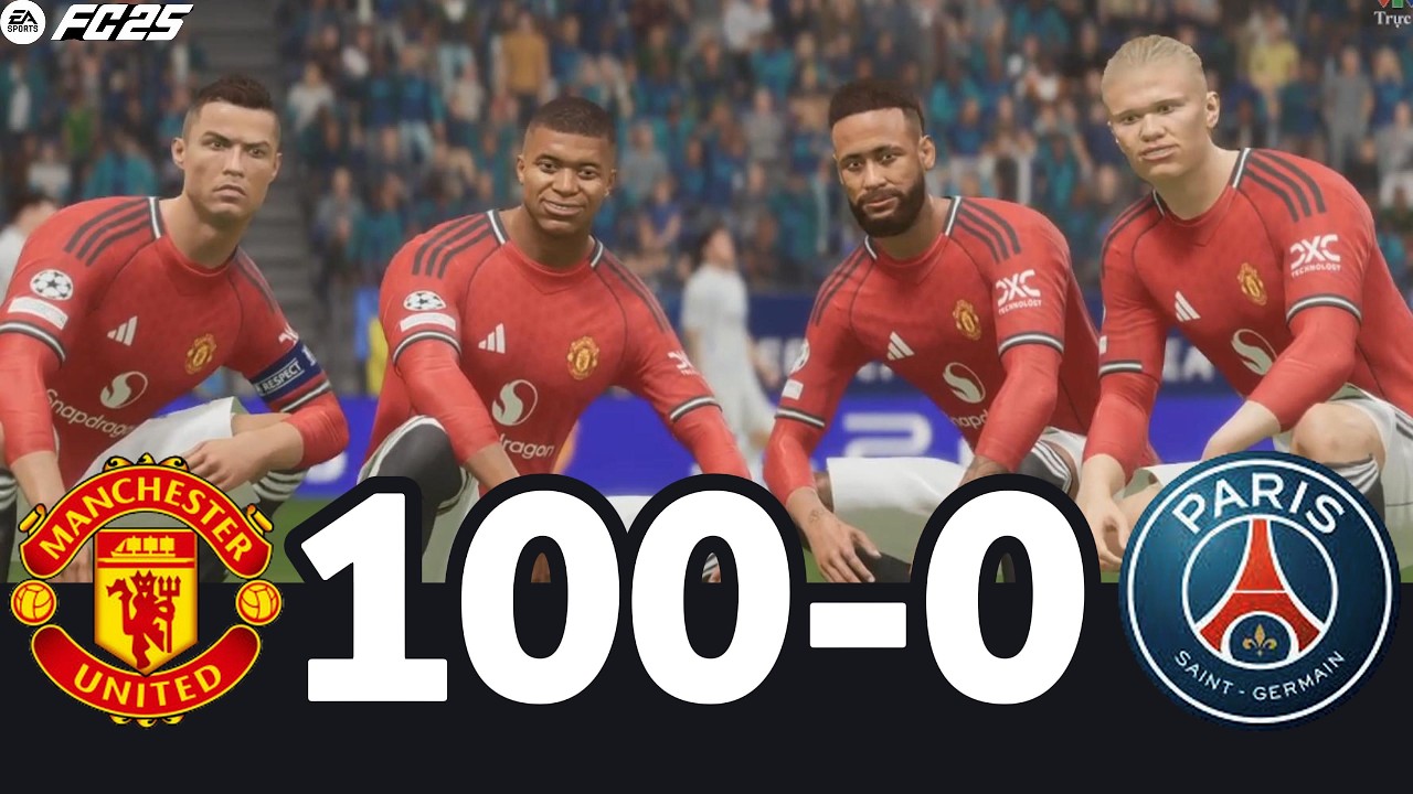 FC 26 -MESSI RONALDO NEYMAR & MBAPPE | ALL STARS | Manchester United 100-0 Paris S.Germain