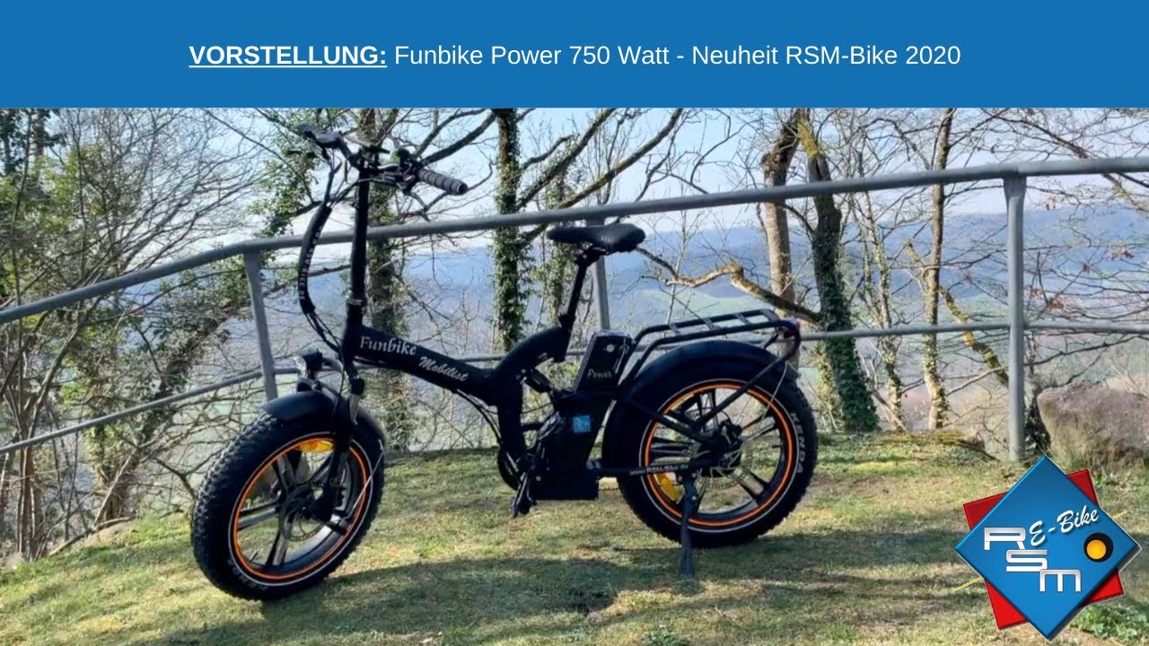 Funbike Power 750 Watt, Neuheit RSM Bike 2020