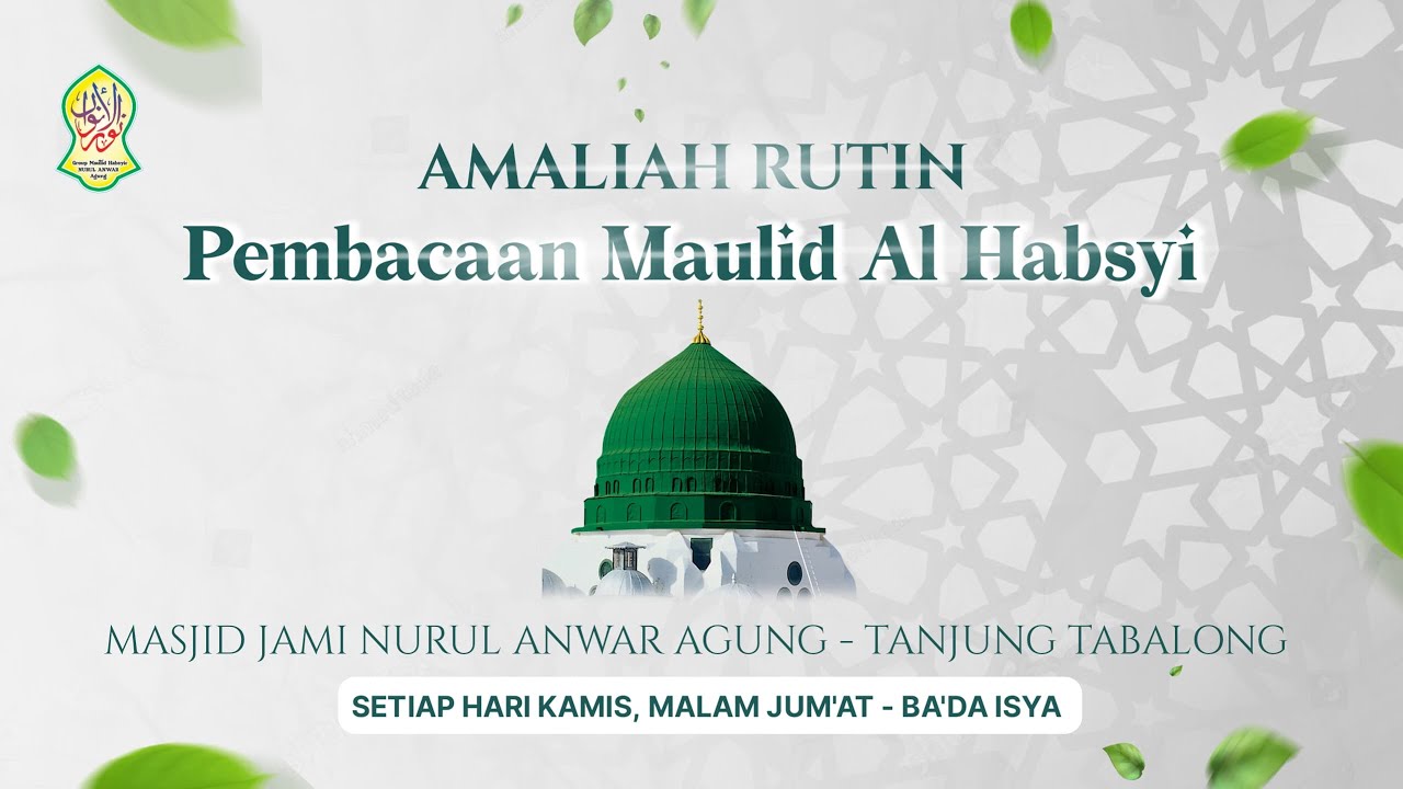 🔴(LIVE) PEMBACAAN MAULID SIMTUDDOROR SETIAP MALAM JUM'AT ||MASJID JAMI NURUL ANWAR AGUNG
