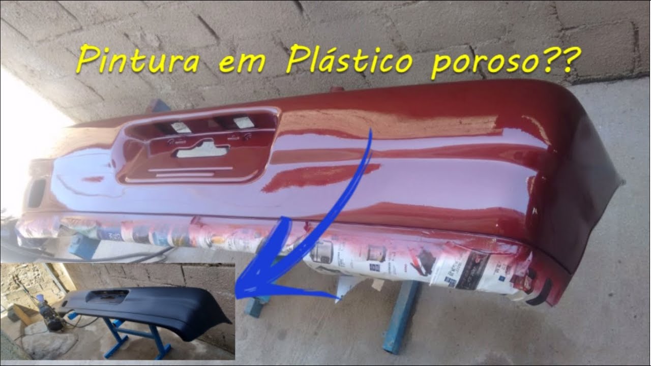 Pintura automotiva Parachoque poroso com Compressor 24 litros