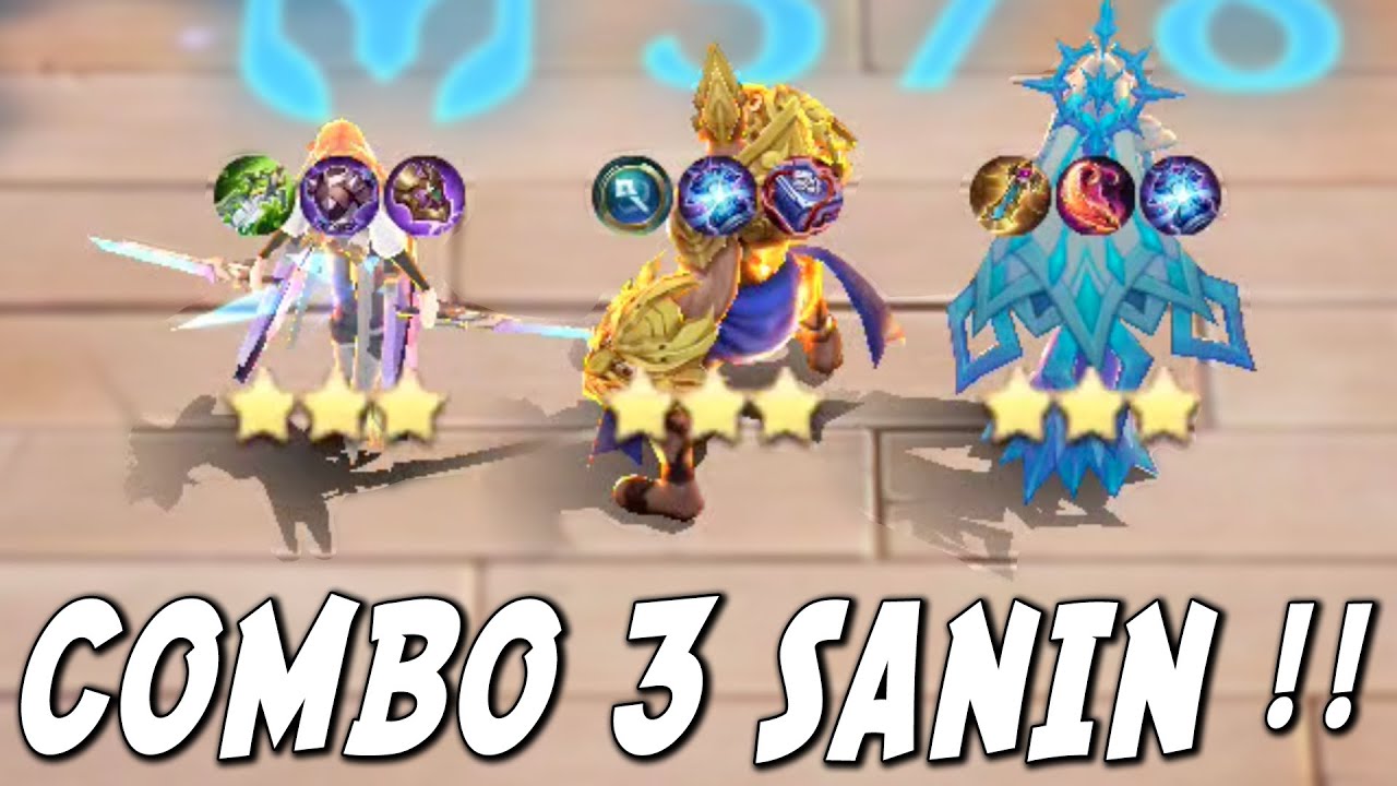 META 3 SANIN IS BACK ! MAGIC CHESS ITU CUMA BUTUH 3 HERO AJA COY PAK COY !!!