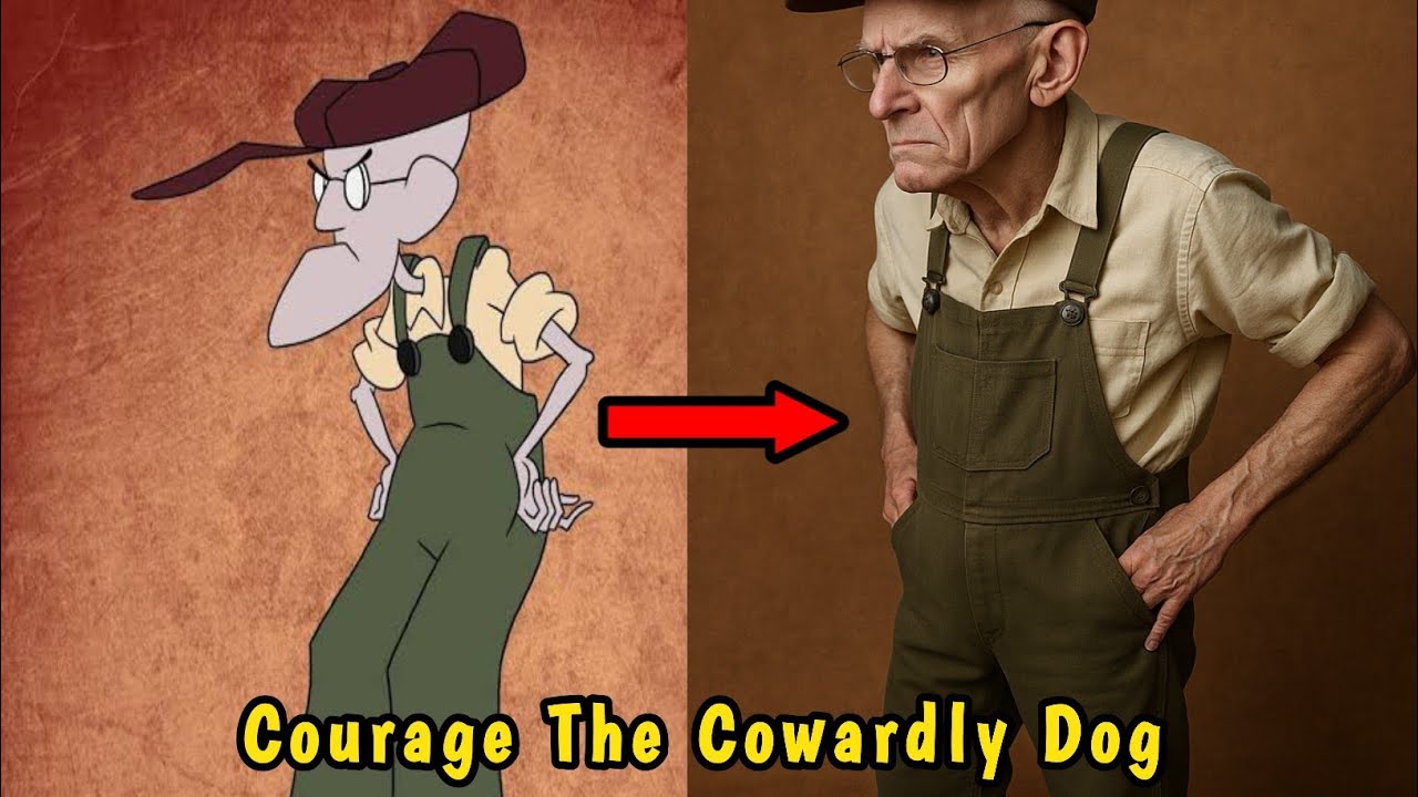 Courage The Cowardly Dog Character in Real Life (Ai Generated)