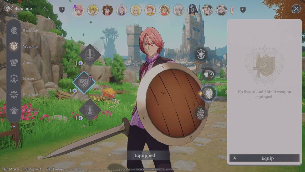 (Beta Test) The Seven Deadly Sins: Origin Gilthunder Showcase Sword & Shield