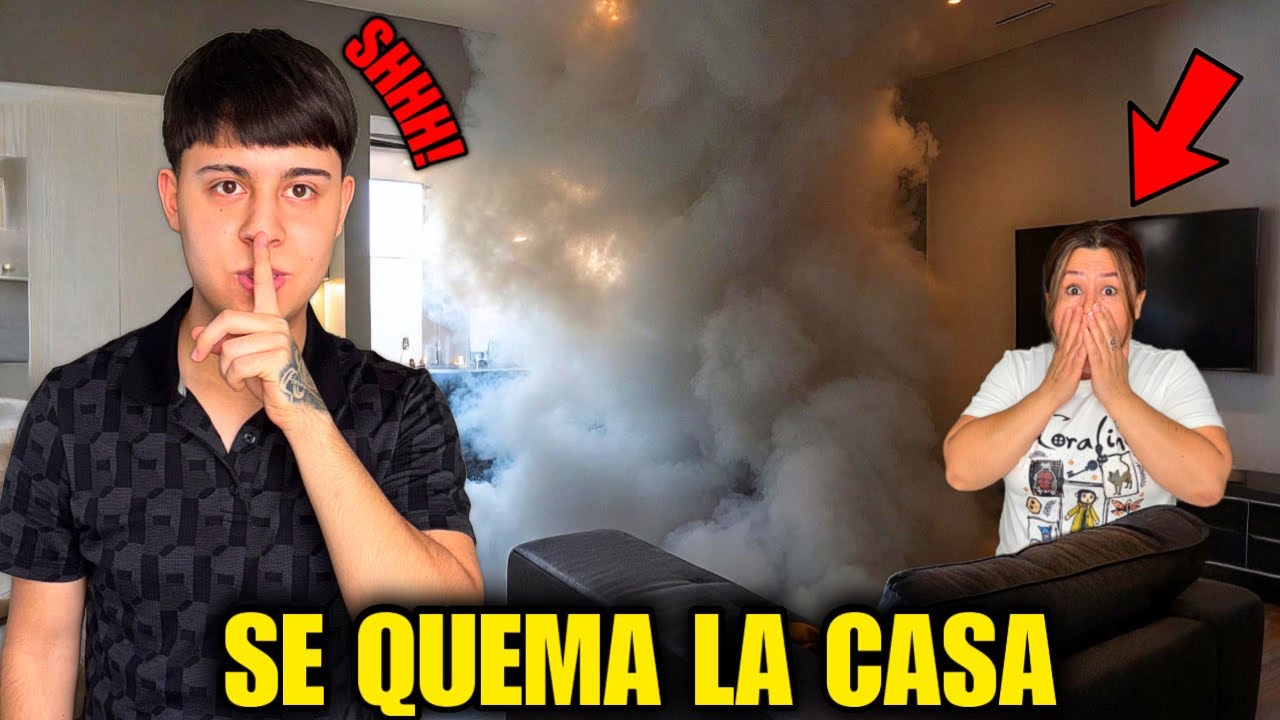 MI CASA SE EMPEZO A QUEMAR 😱 BROMA PESADA 