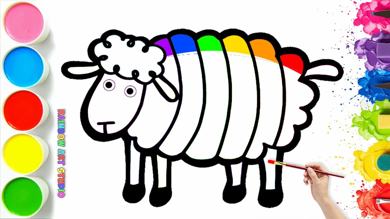 🐑🎉 How To Draw a Funny Little Sheep | Easy Step By Step Tutorial #35