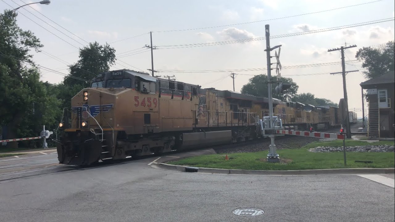 UP Manifest at JB Tower In West Chicago IL 7/16/23