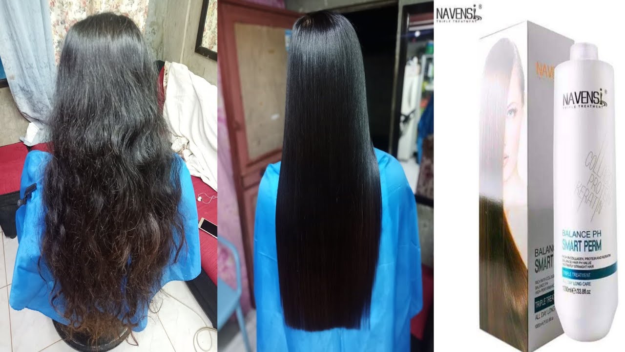 NAVENSI TRIPLE TREATMENT | HAIR REBONDING procedure for virgin hair
