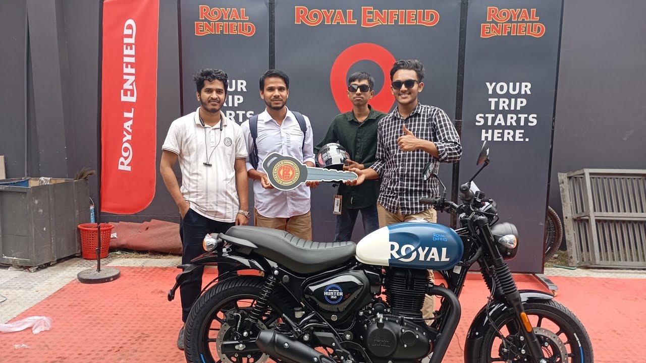 অবশেষে গাড়ি হাতে পেলাম #রয়েল #royalenfield #hunter350review #hunter350lovers #hunter