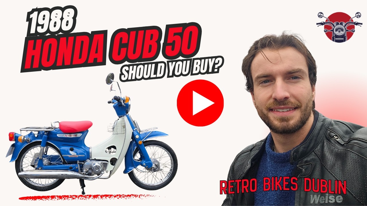 Это самый чистый мотоцикл Honda 50 в Ирландии? 🔵 Обзор и звук мотоцикла Super Cub C50 1988 года в...