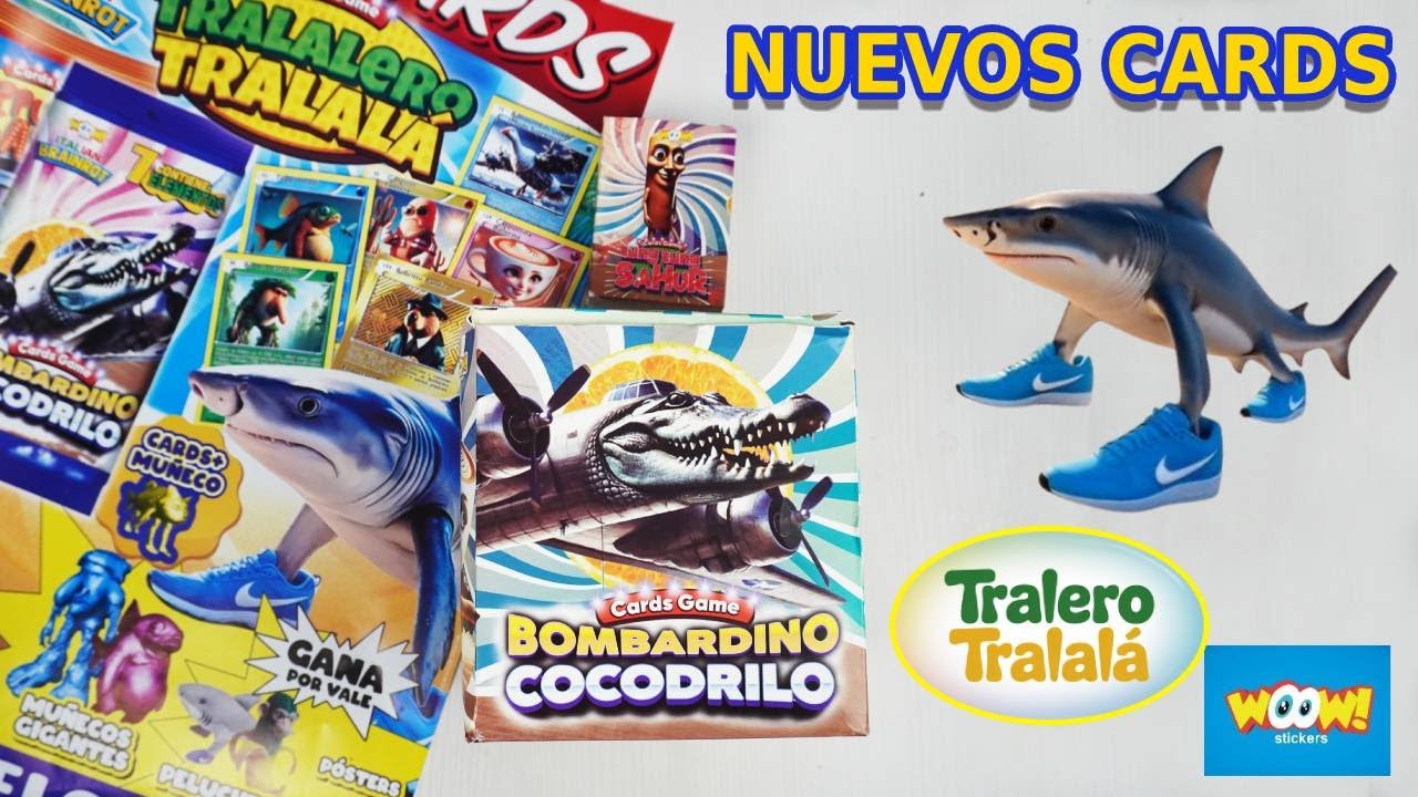 Cards Tralalero Tralalá de Woow Stickers: Apertura Sobres colección Brainrot Italian (Made in Perú)