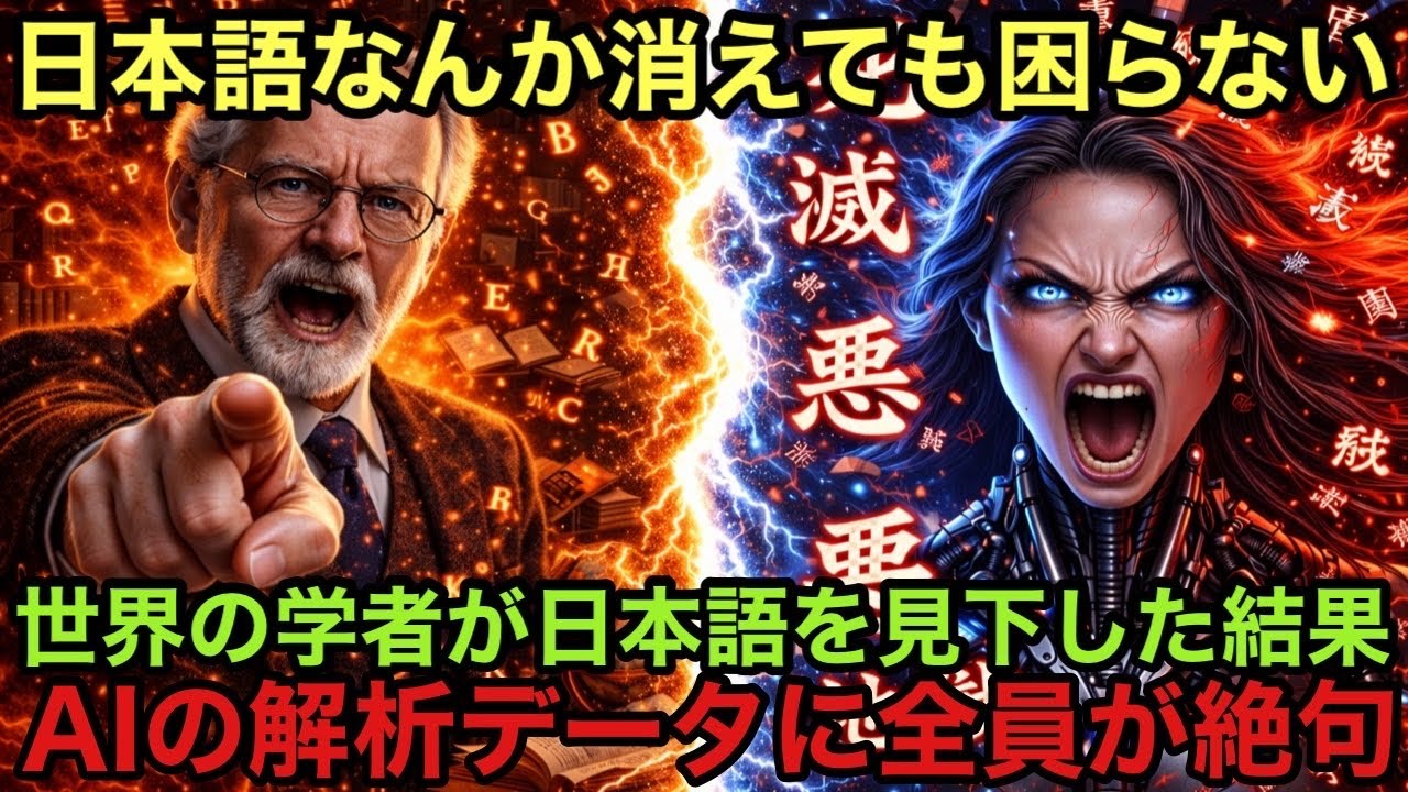 【海外の反応】AI「逆です。日本語だけが言葉に神を宿しているんです」世界の言語学者が日本語を分析&rarr;1万年の秘密に12名全員が驚愕した理由