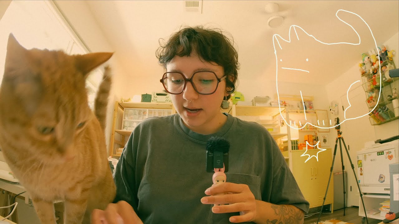 updating my art shop, drawing stickers, reflecting on work-life balance / studio vlog 119 ☆ﾐ(o*･ω･)ﾉ