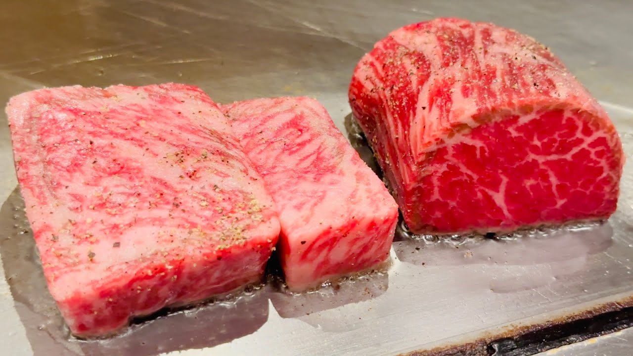 Награжден Мишлен четыре года подряд - A5 WAGYU Steak & Seafood Teppanyaki - Сибуя Токио Япония