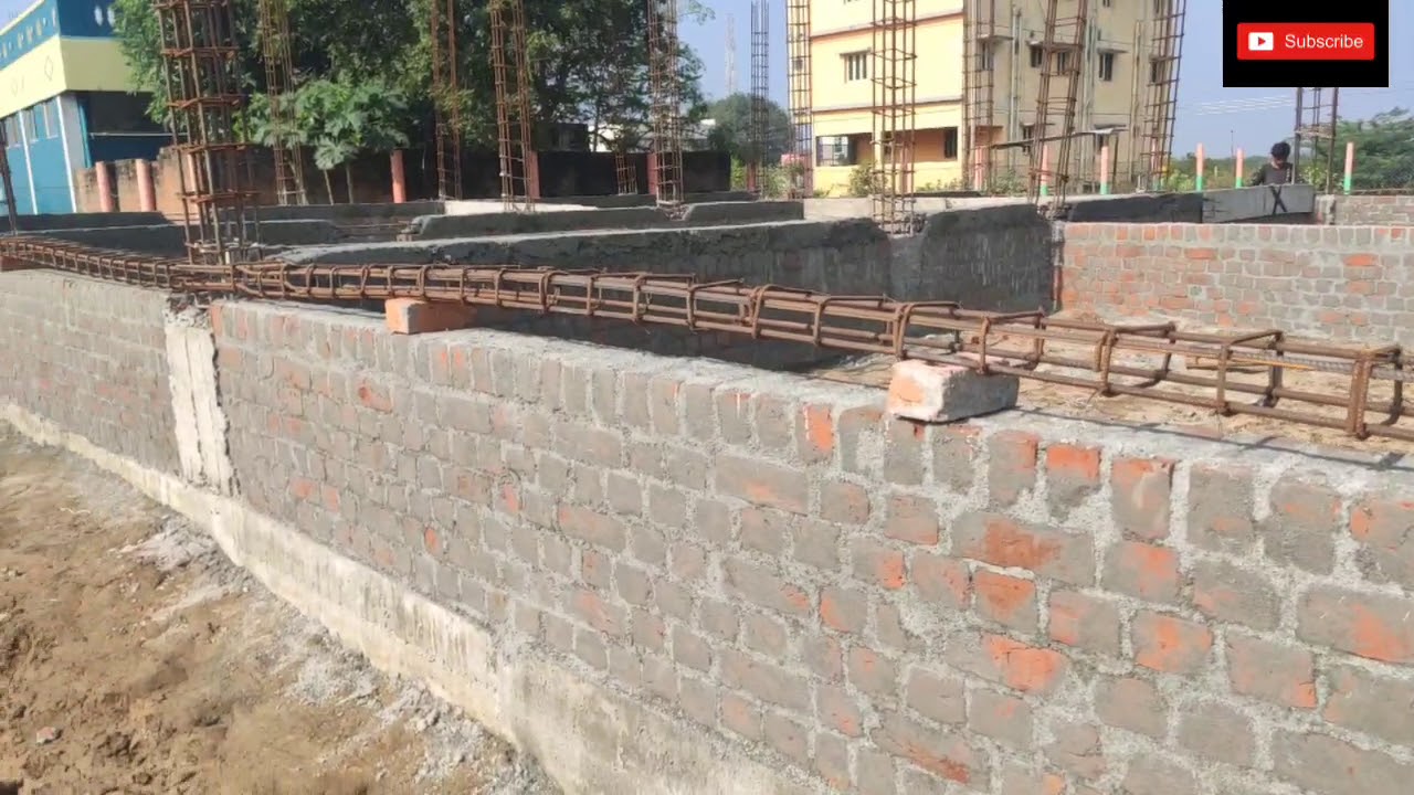 Tie beam in construction | At basement level
