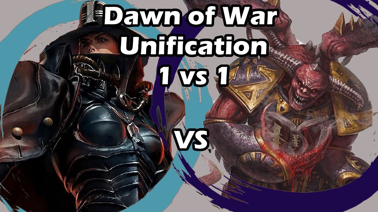 Dawn of War Unification: 1 vs 1 Witch Hunters (Futomaki) vs Chaos Demons (Kubini)